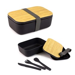 Bamboo Fibre Lunch Box  Cutlery Set