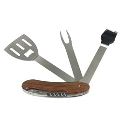 Multi Function BBQ Tool  Wooden